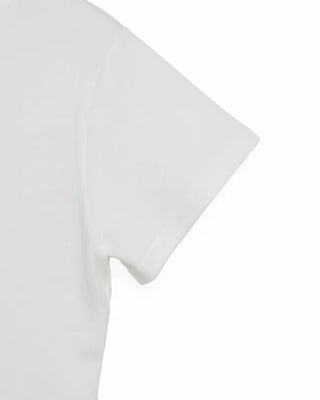 Cropped half-sleeve T-shirt