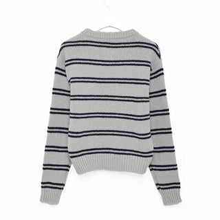 Striped round knit