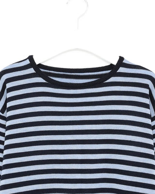 Round neck loose long-sleeve knit