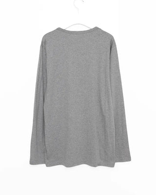 Buttoned long-sleeved T-shirt