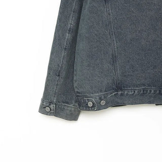(Unisex) Track Denim Jacket