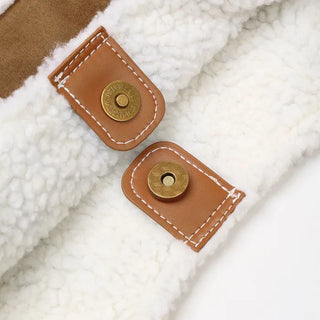 Sheepskin tote bag