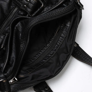 Vintage multi-pocket shoulder bag