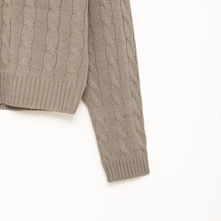 Cropped Cable Knit