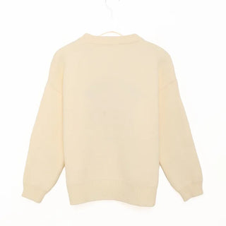 CREW Lettering Stitch Knit