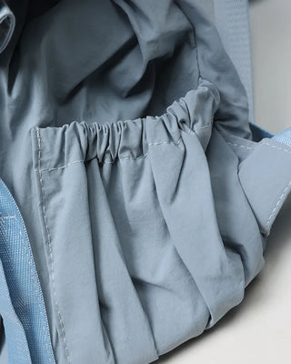 Shirring flap backpack