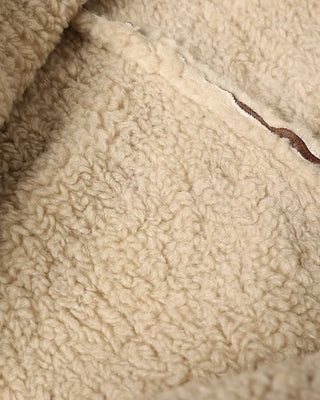 Boa Collar Neck Mouton Jacket