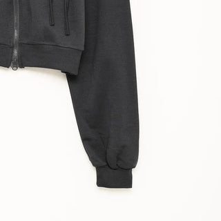 Ribbon detail zip-up