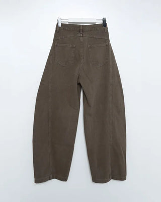 Wide-leg collar pants