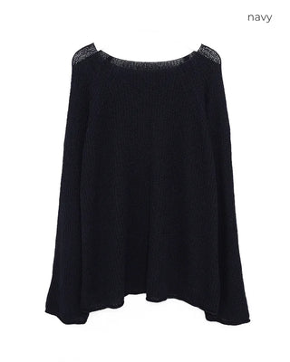 Loose-fit basic knit