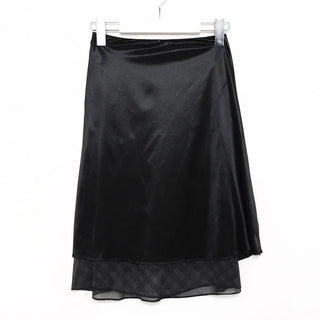 Checked midi skirt