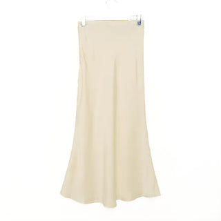 Satin long skirt
