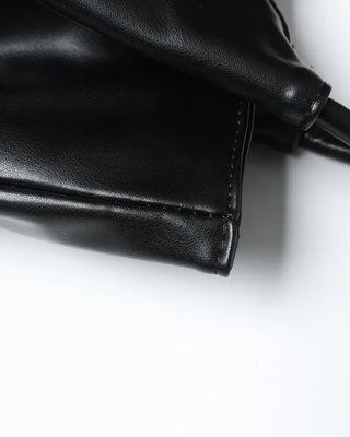 Leather tote bag