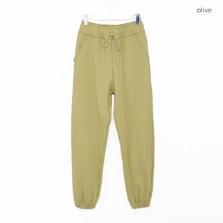 Basic color jogger pants