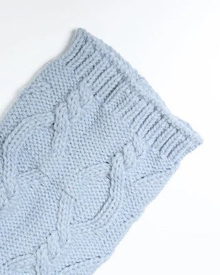 Cable knit leg warmers