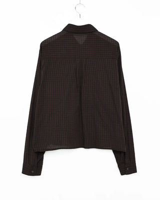 Linen cropped shirt