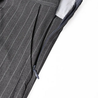 Striped wide-fit pants