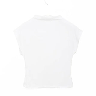 Off-neck compact T-shirt