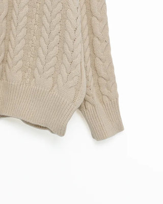 Cable knit sweater