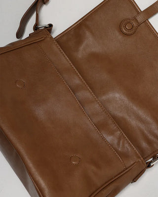 Simple leather crossbody bag