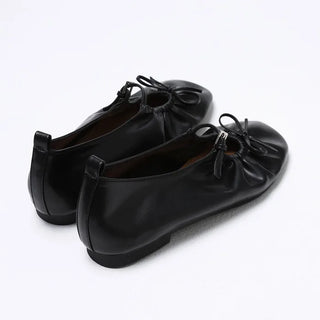 Ribbon Shirring Flat Pumps