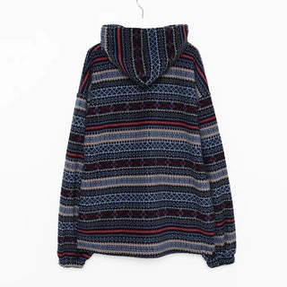 (Unisex) Ethnic Pattern Fleece Hoodie
