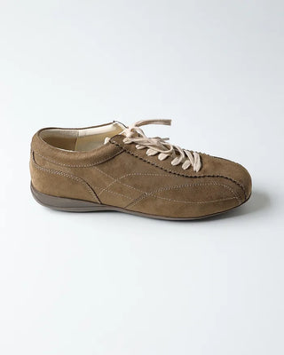 Suede round sneakers