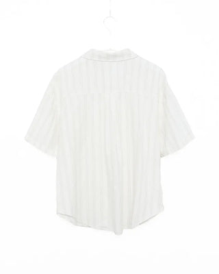 Tab pocket triple stripe half shirt