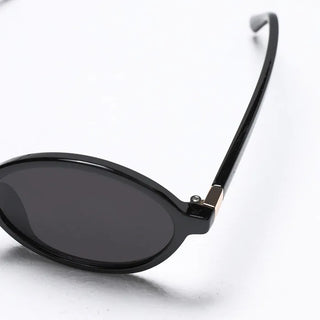 Tinted oval sunglasses