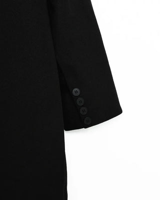 Double-button long coat