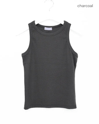 Simple cotton ribbed tank top