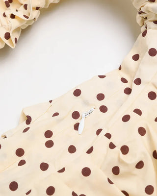 Dot Drawstring Shoulder Bag