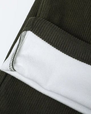 Corduroy fleece slacks
