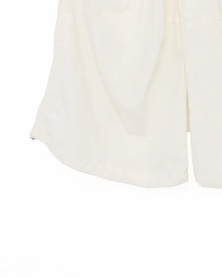 (Unisex) Back Elastic Wide Fit Nylon Pants
