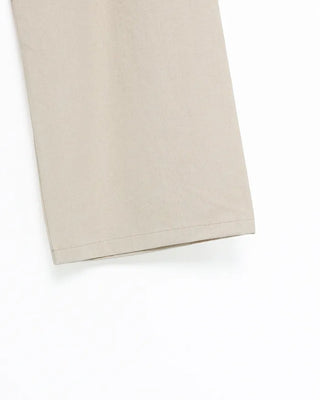 Cotton wide-leg elastic waist pants
