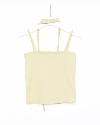 (Set) Button Scarf Sleeveless