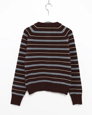 Striped Round Cardigan