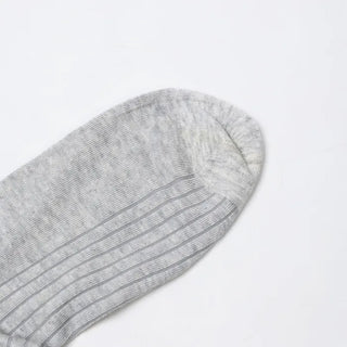 See-through ribbed long socks