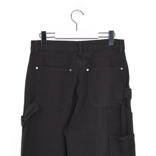 Hammer Loop Big Hip Pocket Cotton Wide Pants