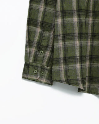 Patch pocket collar check shirt