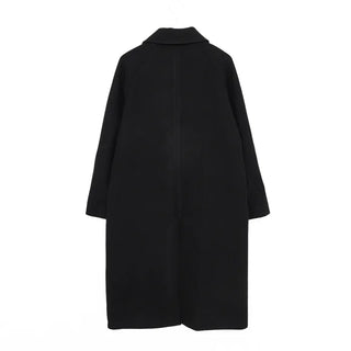 Oversized Collar Long Coat