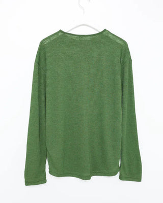 Round neck ribbed cardigan