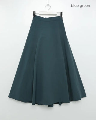 Two-pleated long skirt