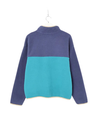 (Unisex) Two-tone fleece anorak