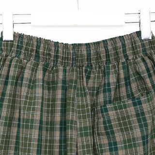Tartan check cargo shorts