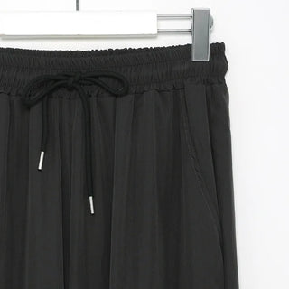 (Unisex) Drawstring Waist Rayon Pants