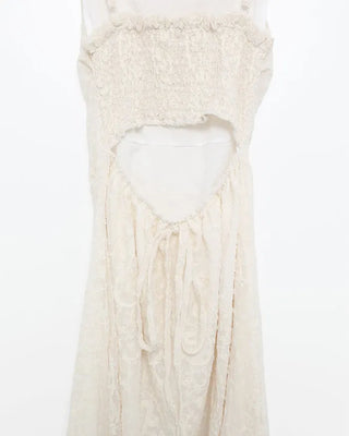Lace strap detail camisole long dress
