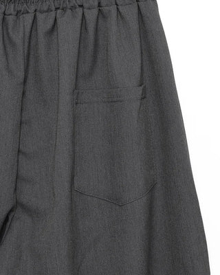 Elastic waist Bermuda shorts