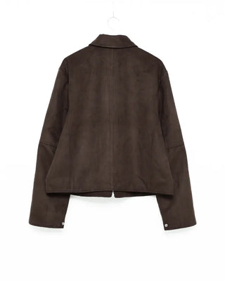 Suede-colored simple jacket