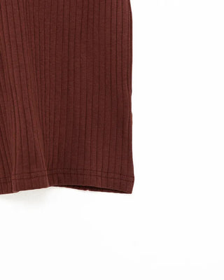 U-neck ribbed tank top